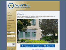 Tablet Screenshot of gwlegalclinic.ca